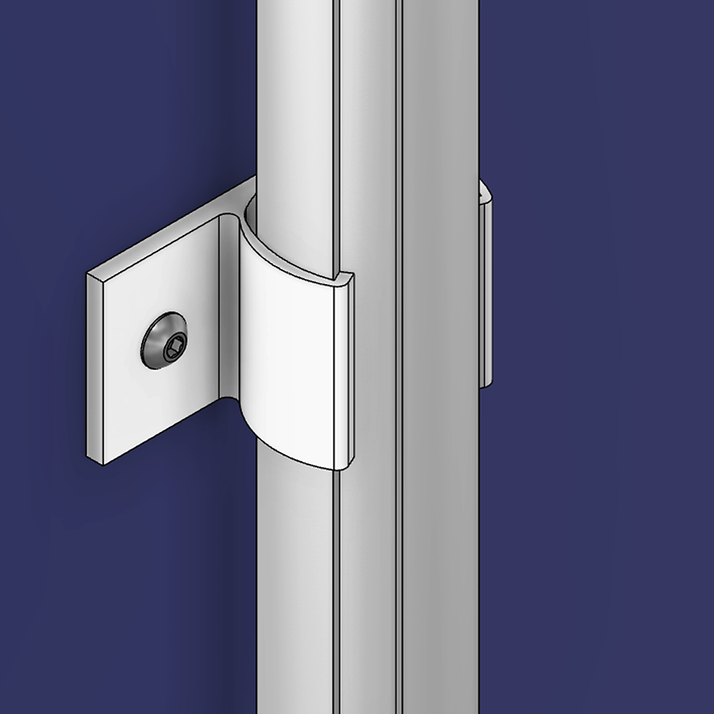 64D-280-0 MODULAR SOLUTION D28 CLIP ON PART<BR>PLATE AND PANEL HOLDER