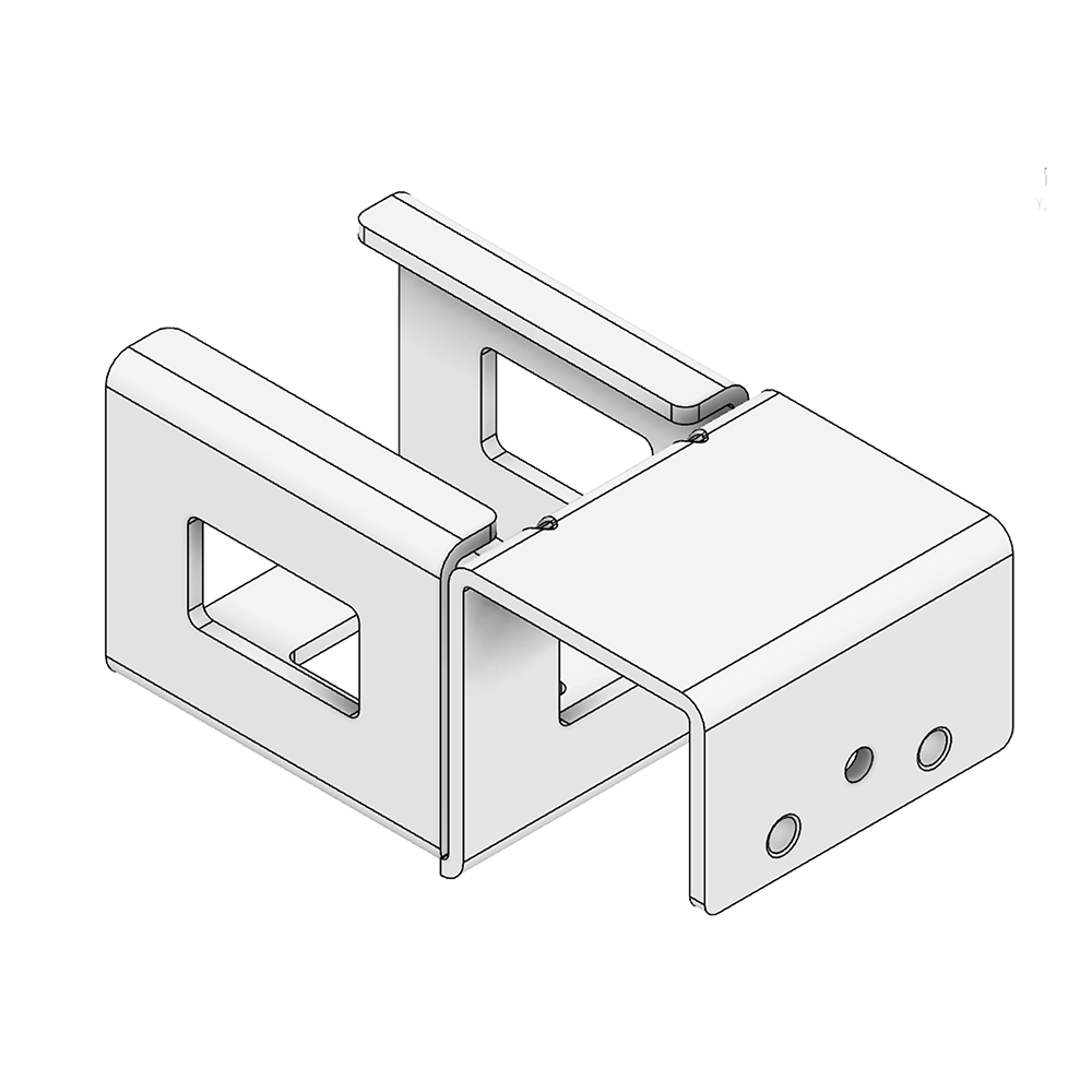 79D-104-0 MODULAR SOLUTION ROLLER TRACK POSITIONER<BR>40MM ROLLER TRACK POSITIONER PROTRUDED