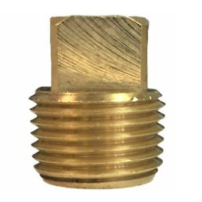 109A-B ANDERSON BRASS FITTING<BR>1/4" NPT MALE SQ. HEX HEAD PLUG