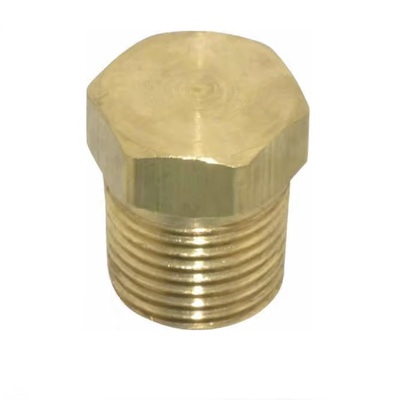 121A-B ANDERSON BRASS FITTING<BR>1/4" NPT MALE HEX HEAD PLUG