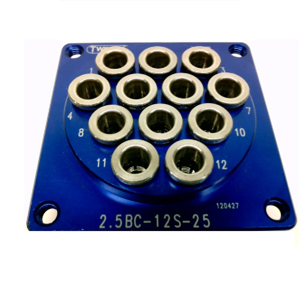 2BC-12S-12 TWINTEC CONNECTOR<BR>12 LINES 1/8" TUBE SOCKET
