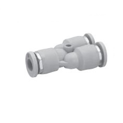 2121806000 NUMATICS/AVENTICS PLASTIC PUSH-IN FITTING<BR>6MM TUBE UNION "Y" (OVAL)