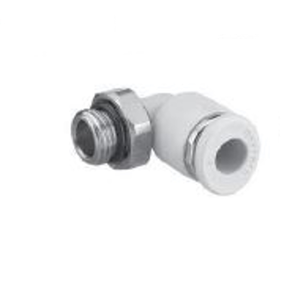 R432000232 NUMATICS/AVENTICS PLASTIC PUSH-IN FITTING<BR>1/4" TUBE X 10/32" UNF MALE ELBOW (OVAL)