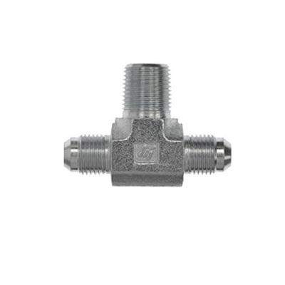 2601-12-12-12 AIR-WAY STEEL FITTING<BR>3/4" NPT MALE X 3/4" 37DEG JIC MALE BRANCH TEE