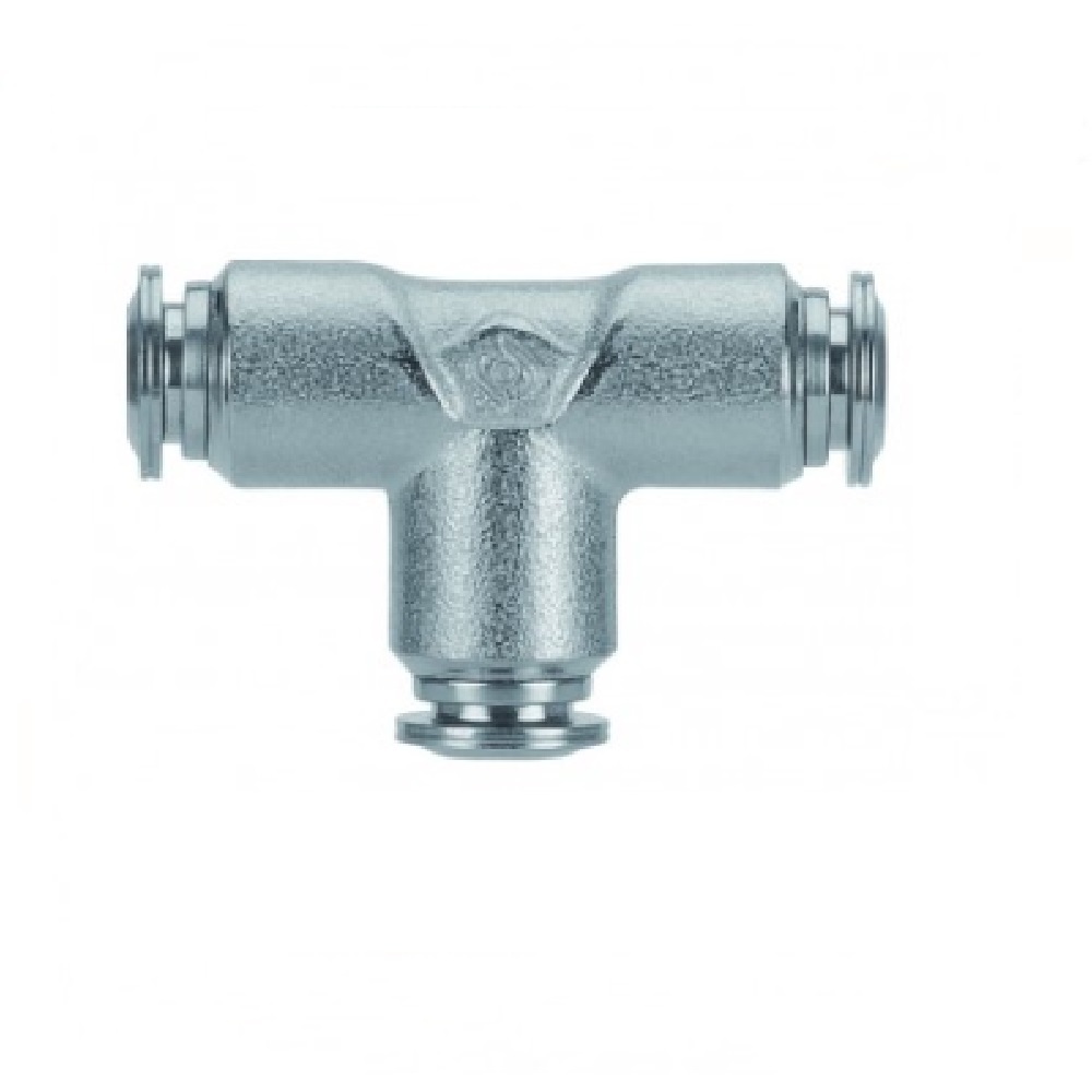 57230-6 AIGNEP NP BRASS PUSH-IN FITTING<BR>6MM TUBE UNION TEE