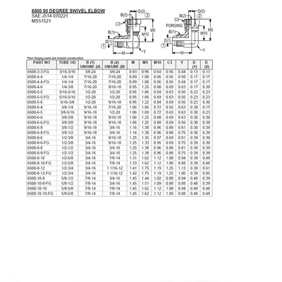 6500-06-06FG AIR-WAY STEEL FITTING<BR>3/8" 37DEG JIC MALE/FEMALE ELBOW (FORGED)