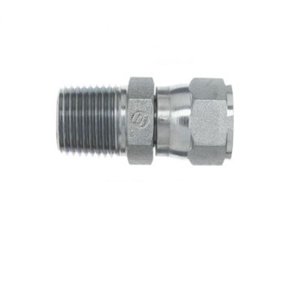 6505-12-12 AIR-WAY STEEL FITTING<BR>3/4" NPT MALE X 3/4" 37DEG JIC FEMALE SWIVEL HEX BUSHING