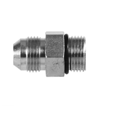 9005ES-08-08 ADAPT-ALL STEEL FITTING<BR>1/2" G MALE X 1/2" 37DEG JIC MALE HEX NIPPLE (ELASTOMERIC SEAL)