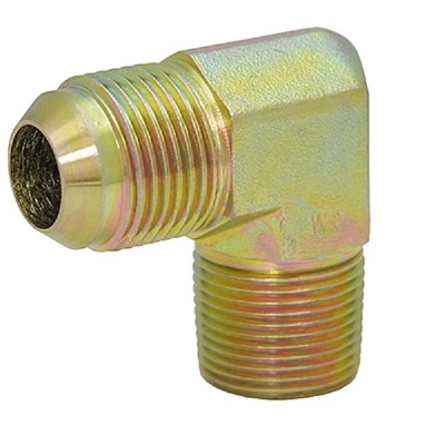 EBC86F PATRIOT BRASS FITTING<BR>3/8" NPT MALE X 1/2" 37DEG JIC MALE ELBOW