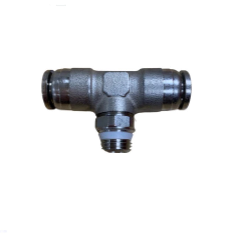 INWB114-308-020 NUMATICS/AVENTICS NP BRASS PUSH-IN FITTING<BR>3/8" TUBE X 1/8" UNIV MALE SWIVEL BRANCH TEE