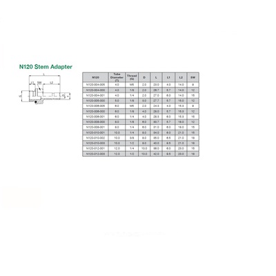 N120-006-000 NUMATICS/AVENTICS NP BRASS PUSH-IN FITTING<BR>1/8" G MALE X 6MM PLUG-IN STEM