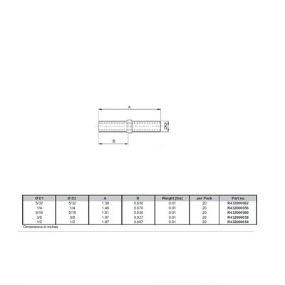 R432000060 NUMATICS/AVENTICS PLASTIC PUSH-IN FITTING<BR>5/16" PLUG-IN NIPPLE (OVAL)