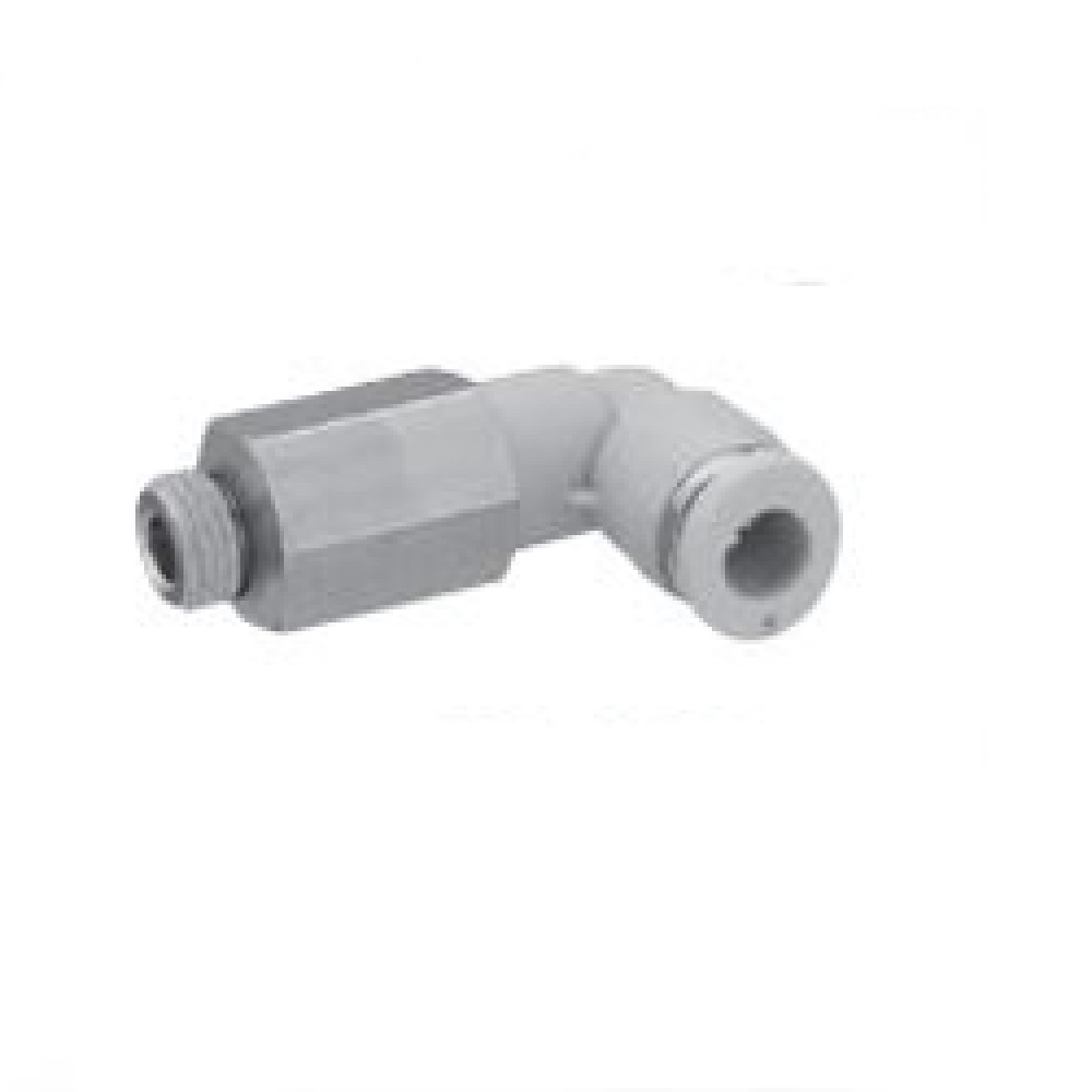 R432000214 NUMATICS/AVENTICS PLASTIC PUSH-IN FITTING<BR>1/2" TUBE X 3/8" NPT MALE EXT ELBOW (OVAL)