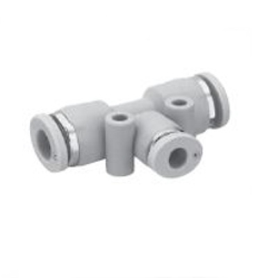 R432003257 NUMATICS/AVENTICS PLASTIC PUSH-IN FITTING<BR>5/16" TUBE X 3/8" TUBE(2) UNION TEE (OVAL)