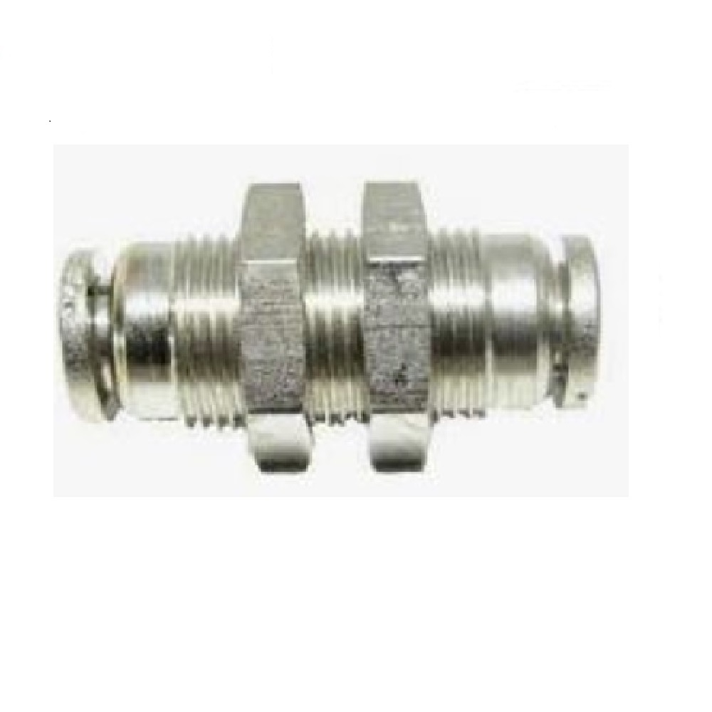 INB101-104-000 NUMATICS/AVENTICS NP BRASS PUSH-IN FITTING<BR>1/4" TUBE UNION BULKHEAD