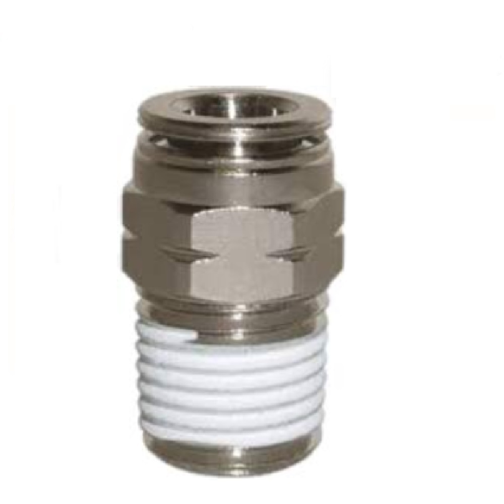 INB103-516-021F NUMATICS/AVENTICS NP BRASS PUSH-IN FITTING<BR>5/16" TUBE X 1/4" NPT MALE (VITON)