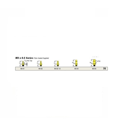 M3-B2 1/2 MEM-CO BRASS FITTING<BR>M3 MALE X 3/32" BARB