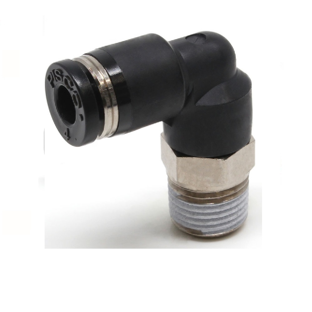 PL16-03 PISCO PLASTIC PUSH-IN FITTING<BR>16MM TUBE X 3/8" BSPT MALE ELBOW