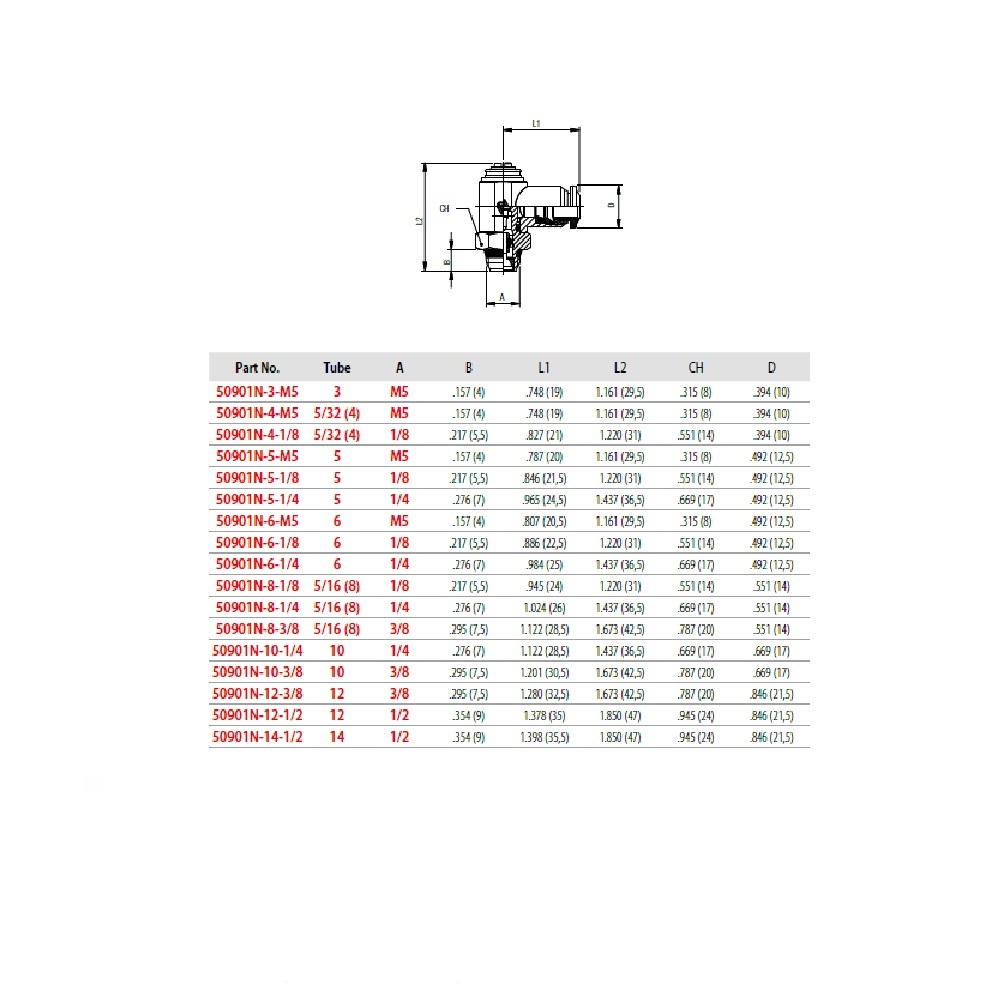 50901N-8-1/8 AIGNEP NP BRASS FLOW CONTROL<BR>8MM TUBE X 1/8" UNIV MALE METER OUT, SCREW ADJ