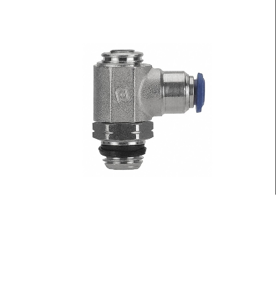 50901N-6-1/8 AIGNEP NP BRASS FLOW CONTROL<BR>6MM TUBE X 1/8" UNIV MALE METER OUT, KNOB ADJ