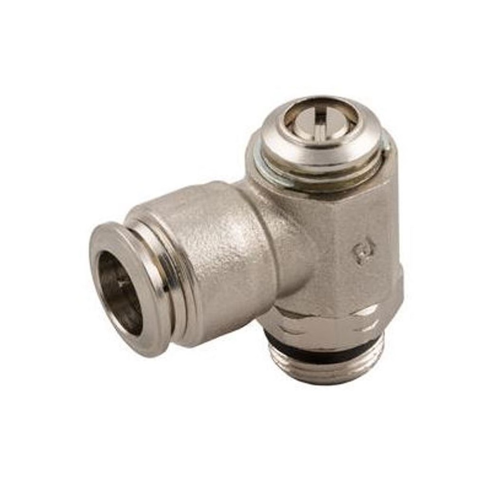 57910-5-1/8 AIGNEP NP BRASS FLOW CONTROL<BR>5MM TUBE X 1/8" UNIV MALE METER IN, SCREW ADJ