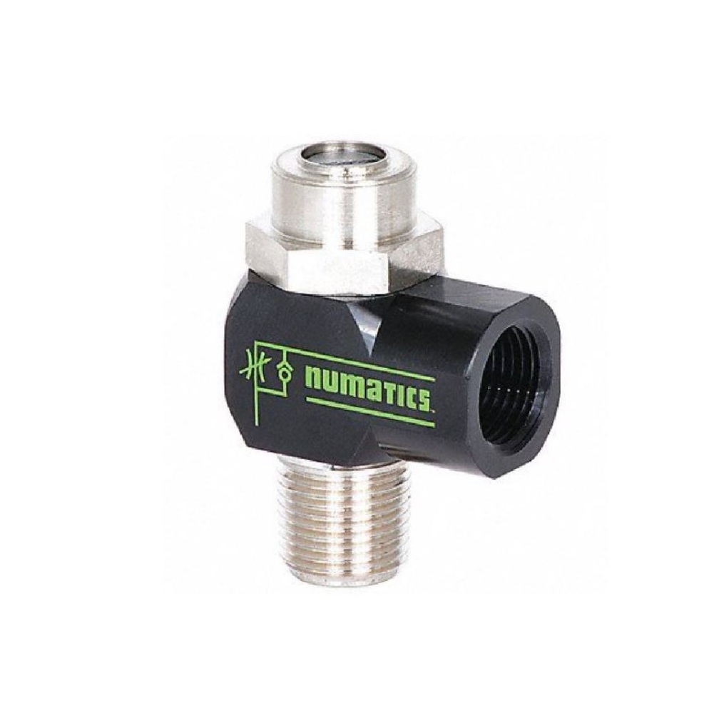 1FCRG NUMATICS/AVENTICS FLOW CONTROL<BR>1/8" G MALE/FEMALE METER OUT, SCREW ADJ