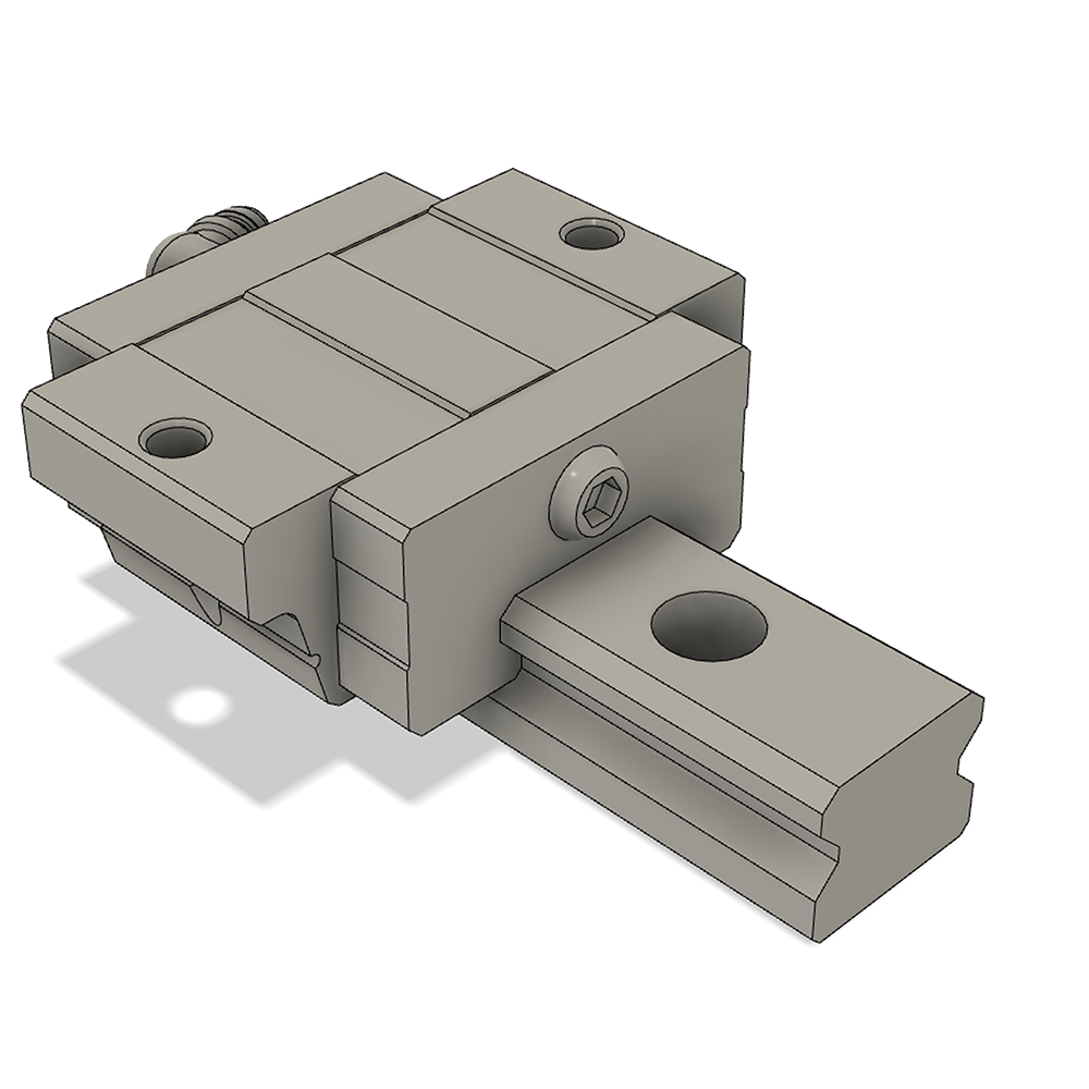 LSD15BK-F1S-H-B-M4 AIRTAC LOW PROFILE RAIL BEARING<br>LSD 15MM SERIES, HIGH ACCURACY WITH LIGHT PRELOAD (B), TOP MOUNTING FLANGE - SHORT BODY