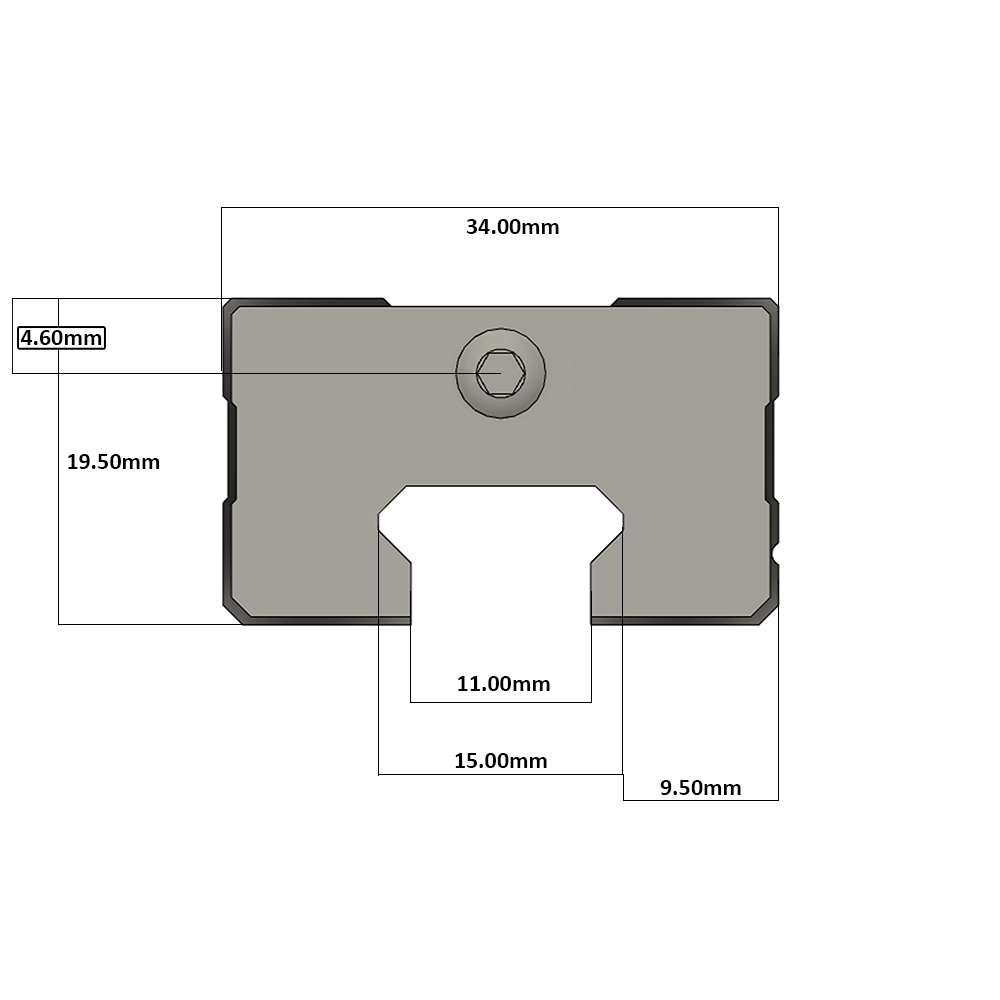 LSD15BK-HN-H-D-M4 AIRTAC LOW PROFILE RAIL BEARING<br>LSD 15MM SERIES, HIGH ACCURACY WITH NO PRELOAD (D) STANDARD, SQUARE MOUNT - NORMAL BODY