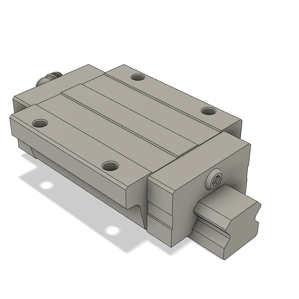 LSH25F1L1X220S20CN-M6 AIRTAC PROFILE RAIL ASSEMBLY<br>LSH 25MM NORMAL ACCURACY, MEDIUM PRELOAD, STANDARD TOP MOUNTING FLANGE - LONG BLOCK, RAIL L = 220MM QTY: 1 BLOCK