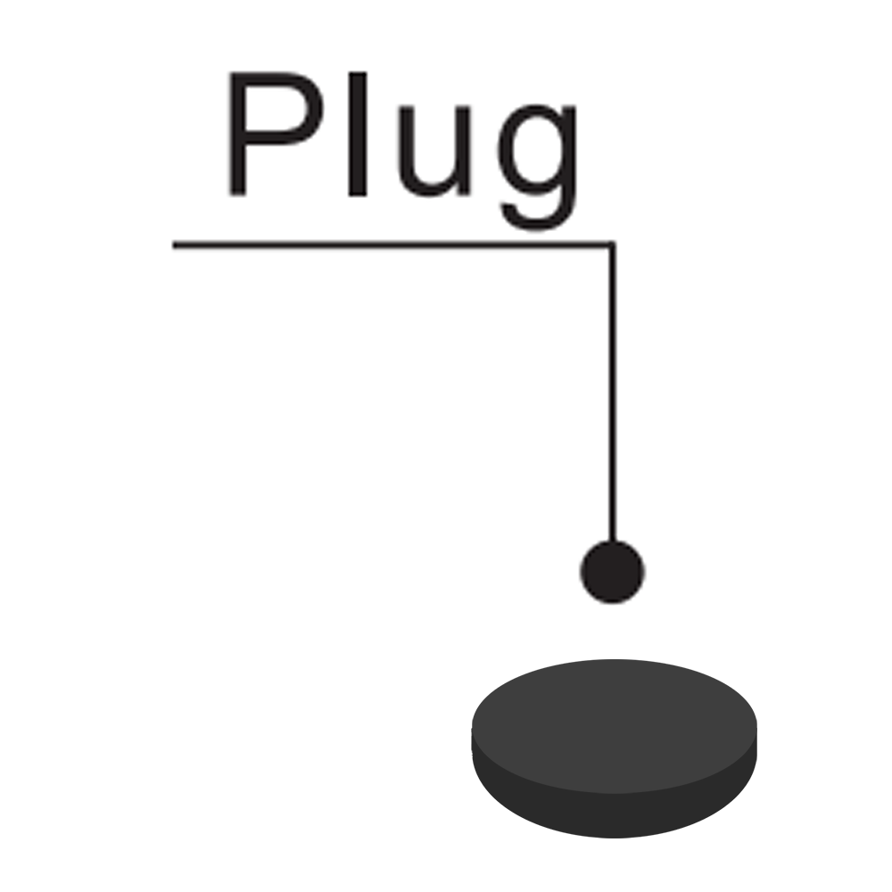 LSH35 AIRTAC LINEAR RAIL PARTS<br>RAIL MOUNTING HOLE PLASTIC PLUG COVER FOR 35 SERIES - M8