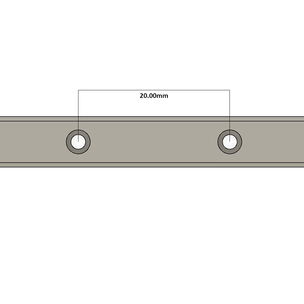 LSH15F1N2X280S20CN-M4 AIRTAC PROFILE RAIL ASSEMBLY<br>LSH 15MM NORMAL ACCURACY, MEDIUM PRELOAD, STANDARD TOP MOUNTING FLANGE - STANDARD BLOCK, RAIL L = 280MM QTY: 2 BLOCKS