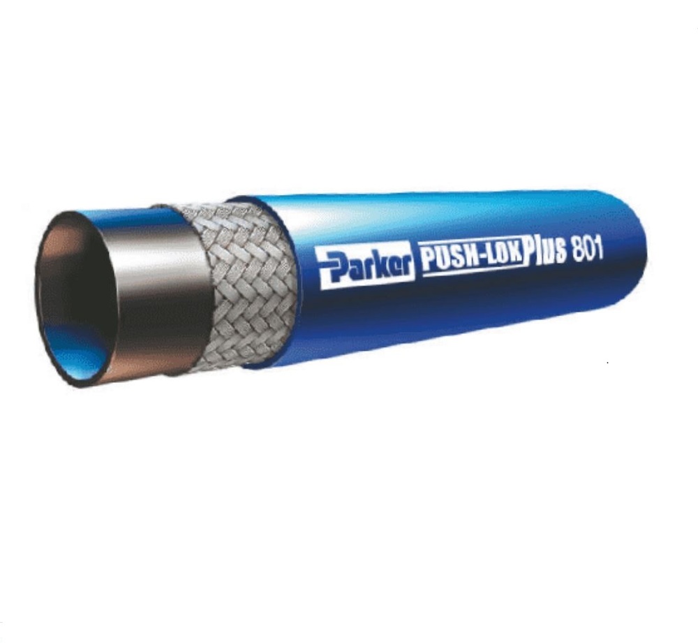 801-12-BLUE PARKER PUSH-LOK HOSE<BR>RUBBER 3/4" ID 1' BLUE