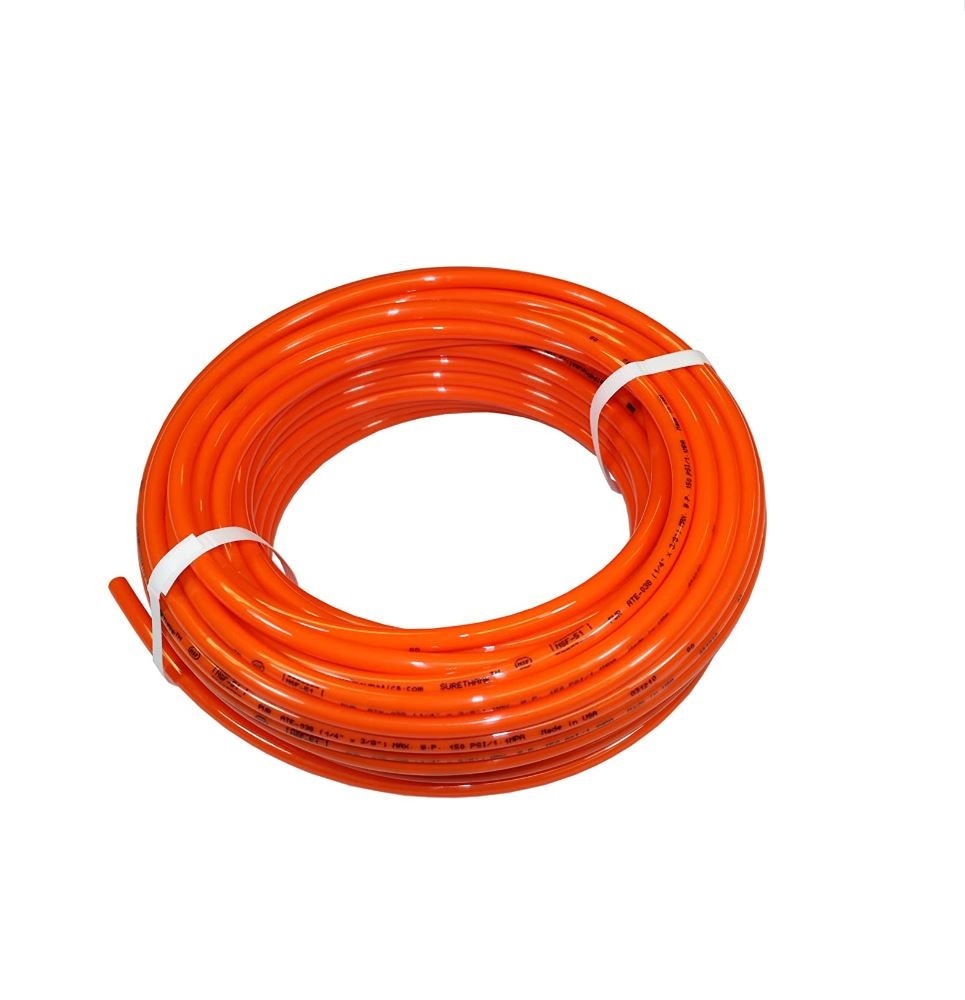 PE-12-OR-500 POLYETHYLENE TUBING<BR>PE 1/2" X 3/8" 500' ORANGE