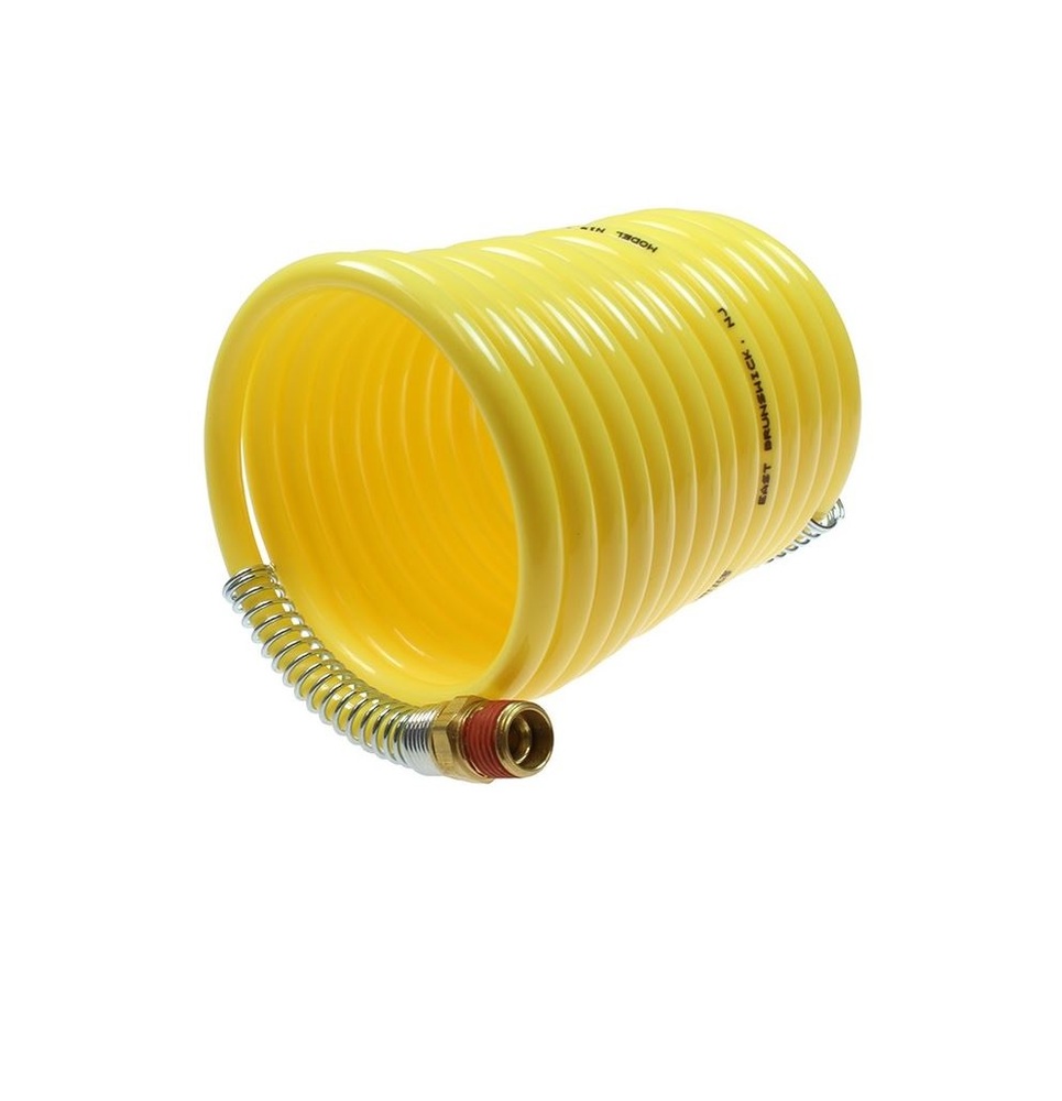 N12-17B COILHOSE COIL<BR>NYLON 1/2" ID 11.9' WL YELLOW W/1/2" FITTINGS