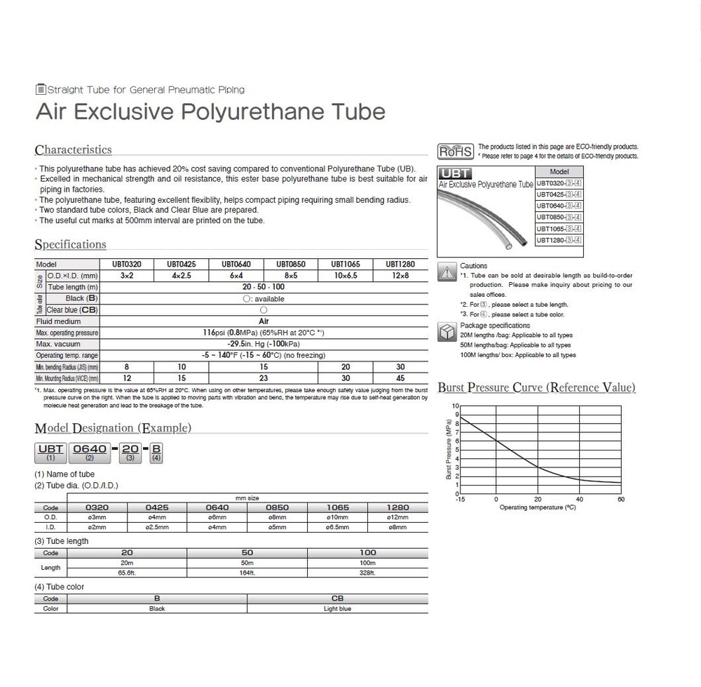 QRTN38BU100 NUMATICS/AVENTICS TUBING<BR>NYLON 3/8" X .275" 100' BLUE