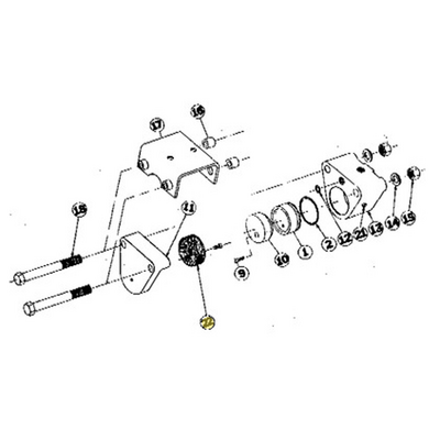 07011032 TOLOMATIC BRAKE PUCKS (PADS), P10 SERIES, RETRACTABLE, 90222 HP10