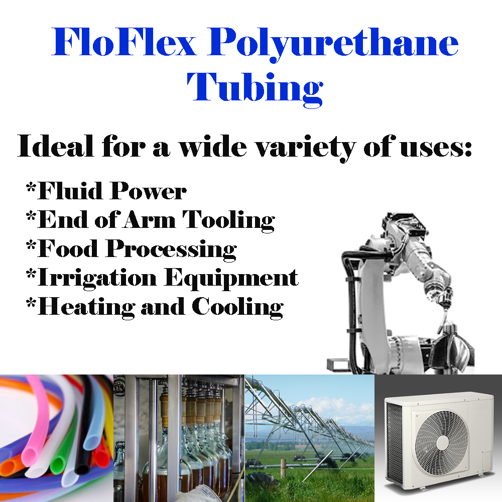 FLEX-4M-NB-200M BLUE POLYURETHANE TUBE<BR>4MM OUTER DIAMETER X 2.5MM INNER DIAMETER X 200 METER LENGTH