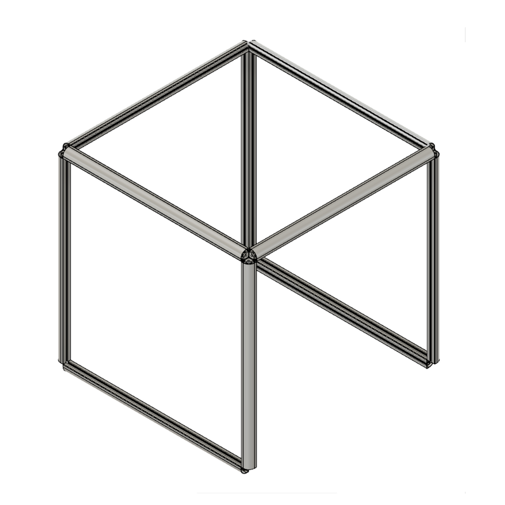 HOOD FRAME MODULAR SOLUTION ROUND CORNER HOOD ENCLOSURE FRAME ONLY