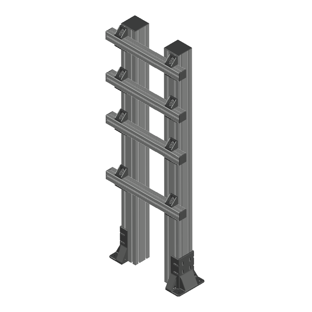 FRL STAND 10613-900 MODULAR SOLUTION FILTER REGULATOR AND LUBRICATOR (FRL) STAND DESIGN