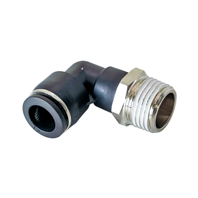 PL12-1/2PT FLOFLEX FLOFLEX COMPOSITE PUSH-IN PNEUMATIC FITTING, 12MM TUBE X 1/2" BSPT MALE 90 DEGREE REDUCING ELBOW