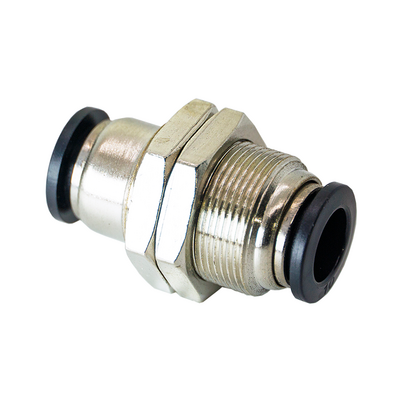 PM10 FLOFLEX FLOFLEX COMPOSITE PUSH-IN PNEUMATIC FITTING, 10MM TUBE UNION BULKHEAD