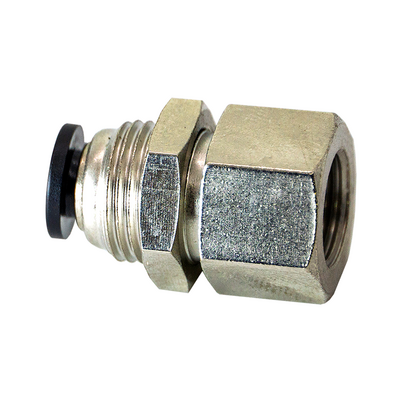 PMF4-1/8PT FLOFLEX FLOFLEX COMPOSITE PUSH-IN PNEUMATIC FITTING, 4MM TUBE X 1/8" BSPT FEMALE BULKHEAD