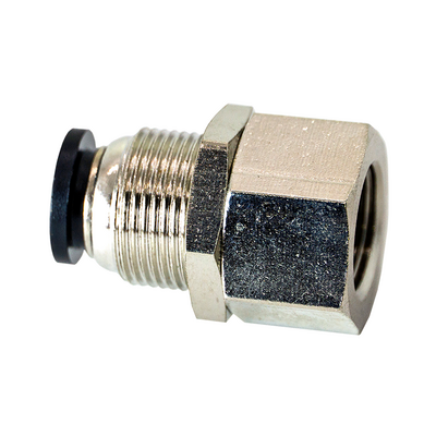PMF8-1/4PT FLOFLEX FLOFLEX COMPOSITE PUSH-IN PNEUMATIC FITTING, 8MM TUBE X 1/4" BSPT FEMALE BULKHEAD