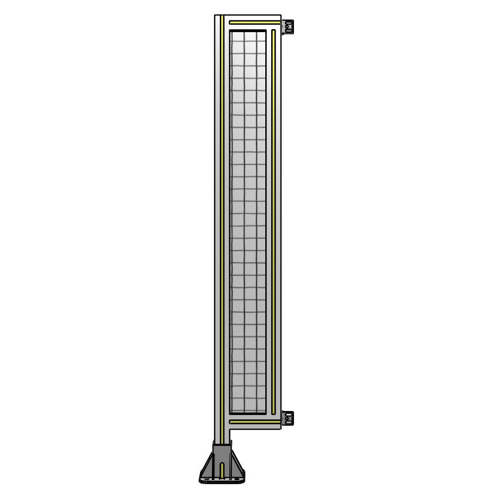 A1-1400-0200-0150-HYMFK SINGLE PANEL-LEG ON LEFT WITH HINGES 1400MM X 200MM 1" MESH, AS A KIT