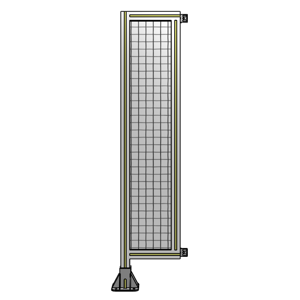A1-1400-0300-0150-HYMFK SINGLE PANEL-LEG ON LEFT WITH HINGES 1400MM X 300MM 1" MESH, AS A KIT