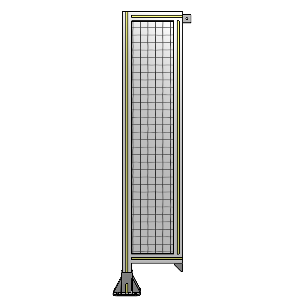 A1-1400-0300-0150-TYMFA SINGLE PANEL-LEG ON LEFT WITH TIE PLATES AND ANGLE 1400MM X 300MM 1" MESH, FULLY ASSEMBLED