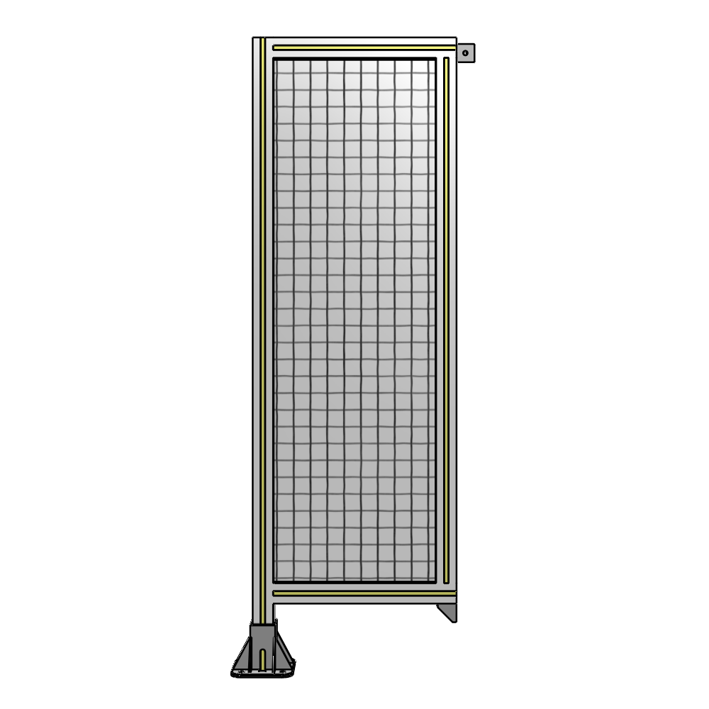 A1-1400-0450-0150-TYMFA SINGLE PANEL-LEG ON LEFT WITH TIE PLATES AND ANGLE 1400MM X 450MM 1" MESH, FULLY ASSEMBLED