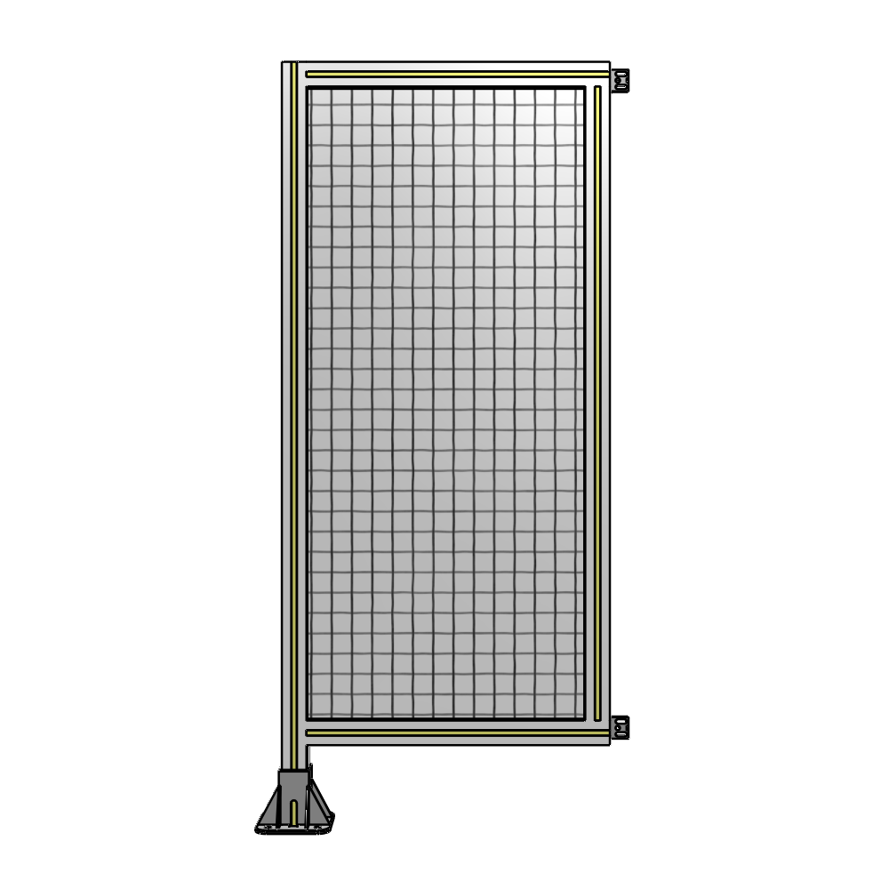 A1-1400-0600-0150-HYMFA SINGLE PANEL-LEG ON LEFT WITH HINGES 1400MM X 600MM 1" MESH, FULLY ASSEMBLED