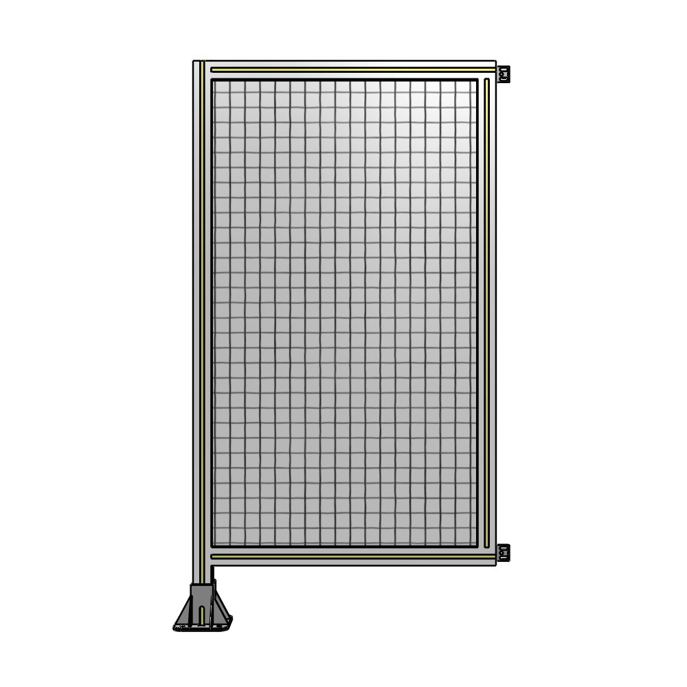A1-1400-0750-0150-HYMFA SINGLE PANEL-LEG ON LEFT WITH HINGES 1400MM X 750MM 1" MESH, FULLY ASSEMBLED