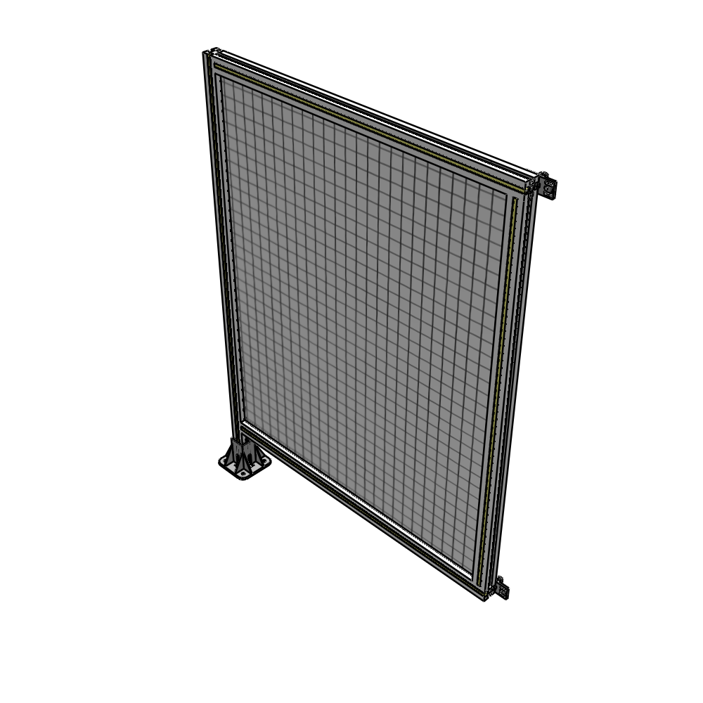 A1-1400-1050-0150-HYMFA SINGLE PANEL-LEG ON LEFT WITH HINGES 1400MM X 1050MM  1" MESH, FULLY ASSEMBLED